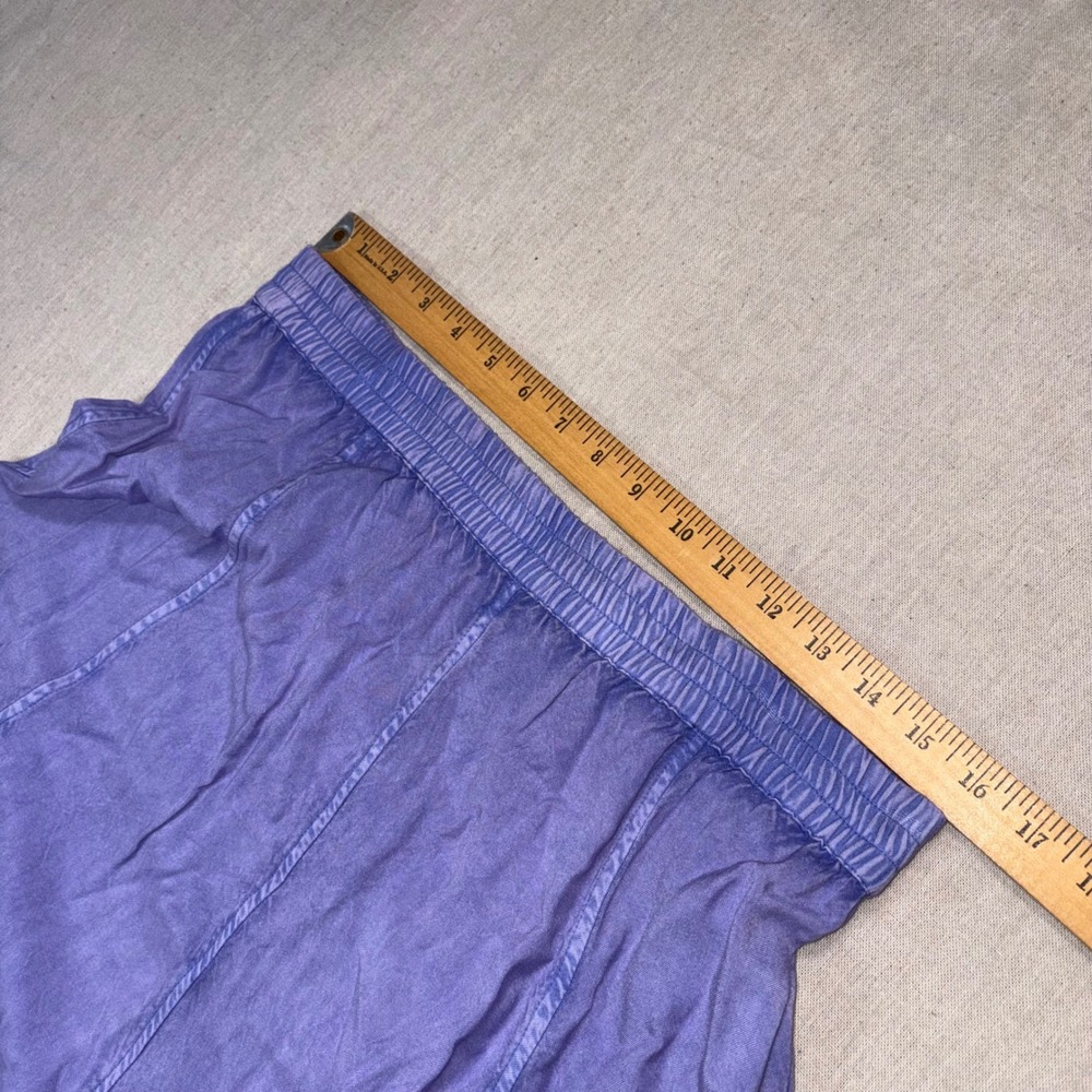 VTG Purple Periwinkle Embroidered Skirt Set Rayon PS Boho Cottagecore Fairycore - Picture 6 of 10